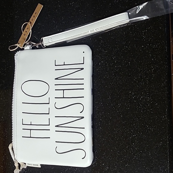 🍋Rae Dunn Hello Sunshine Wristlet Pouch - Picture 2 of 5
